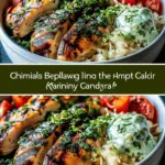 Chimichurri Grilled Chicken Bowl with Garlic Sauce