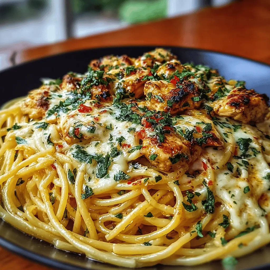 Creamy Cajun Chicken Spaghetti with Mozzarella Sauce Made Easy