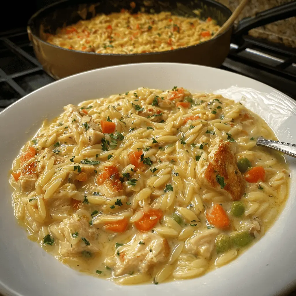 Creamy Chicken Pot Pie Orzo: The Indulgent Comfort Food You Need