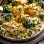 Irresistible Crockpot Creamy Broccoli Cheddar Chicken Delight