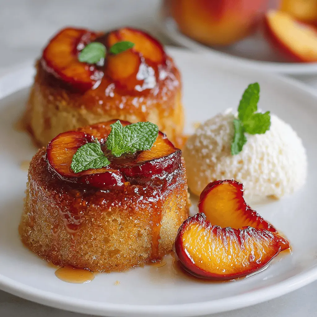 Peach Upside Down Mini Cakes: Easy, Juicy Treats for Everyone