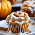 Pumpkin Cinnamon Roll Muffins