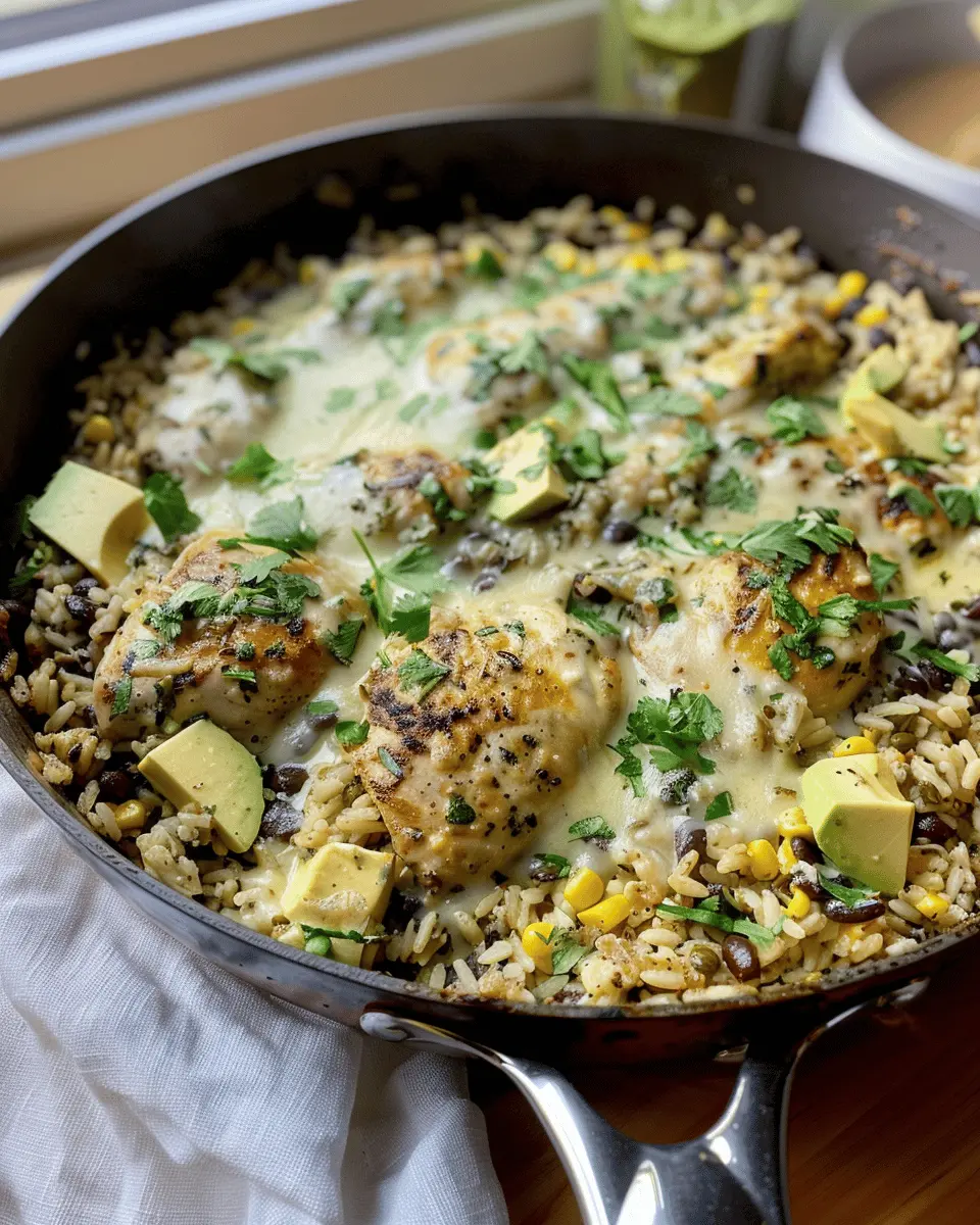 Salsa Verde Chicken & Rice Skillet: An Easy Family Favorite