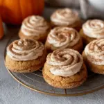 Soft Pumpkin Cookies with Cinnamon Frosting