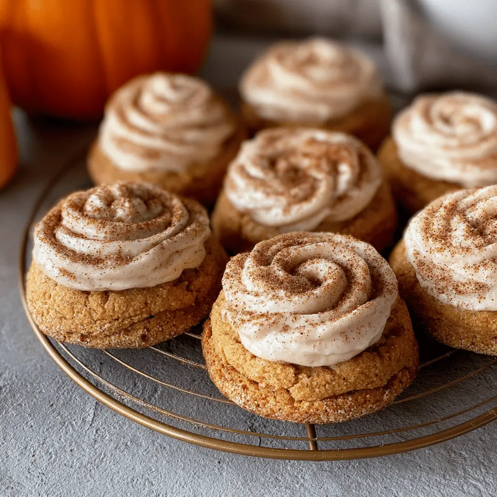 Soft Pumpkin Cookies with Cinnamon Frosting – Best Fall Treats
