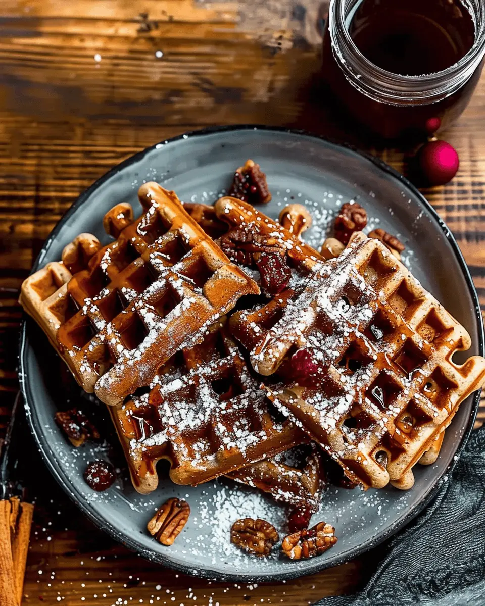 Easy Gingerbread Waffles: Delightful Holiday Breakfast Treat