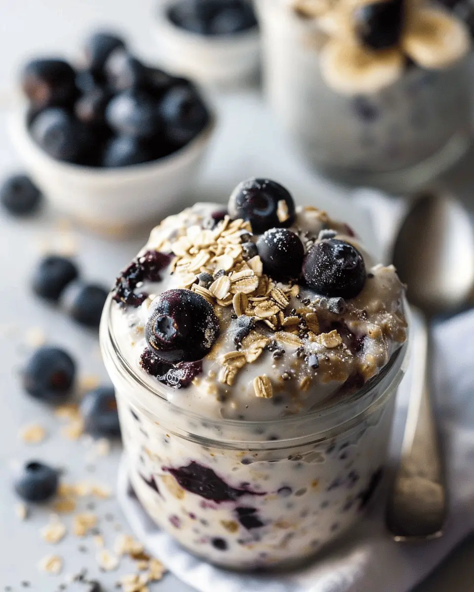 5-Ingredient Blueberry Overnight Oats