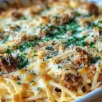 Baked Cream Cheese Spaghetti Casserole Heaven