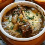 French Onion Beef Short Rib Soup