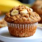 Healthy Banana Oatmeal Muffins
