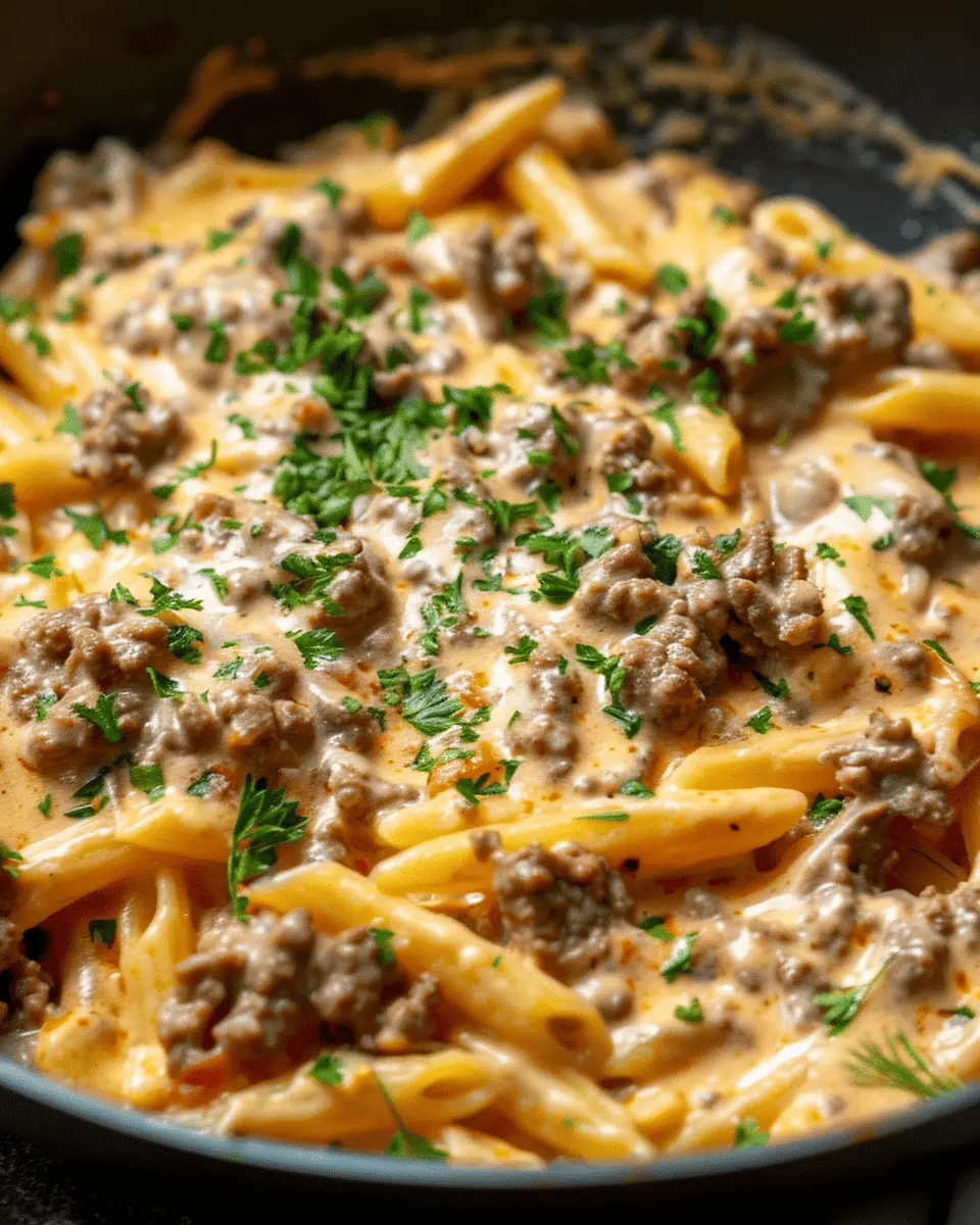 High Protein Creamy Beef Pasta Bliss: A Cozy Dinner Delight