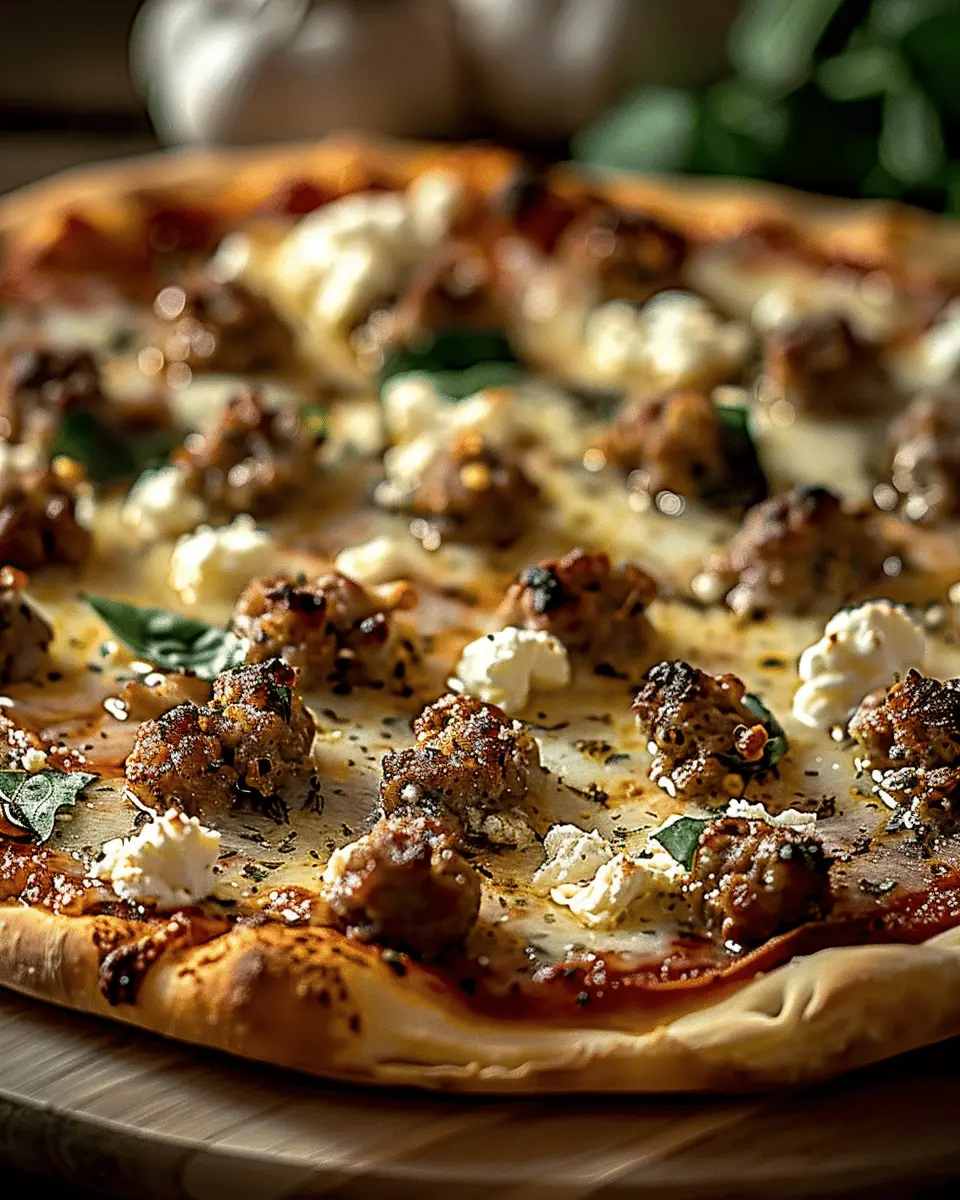 Hot Sausage Feta Honey Pizza: An Indulgent Twist on a Classic