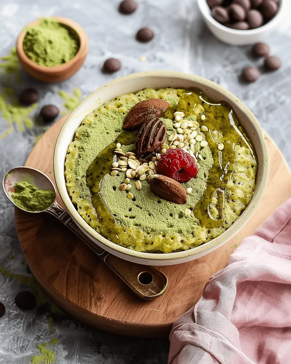 Matcha Baked Oats