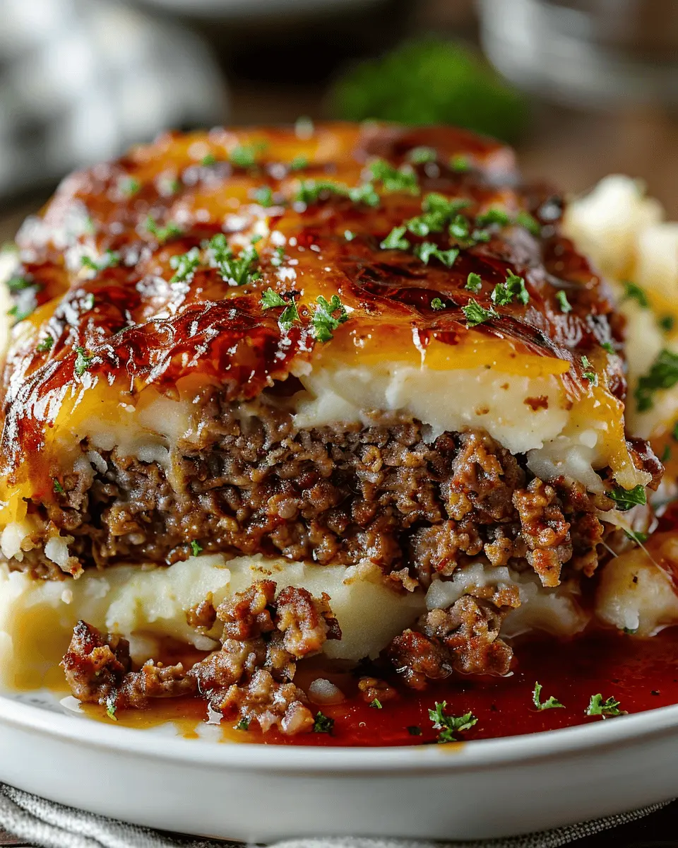 Meatloaf with Mashed Potatoes and Cheese Recipe: Cozy Comfort Food