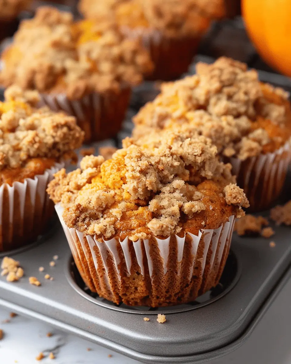 Pumpkin Orange Streusel Muffins