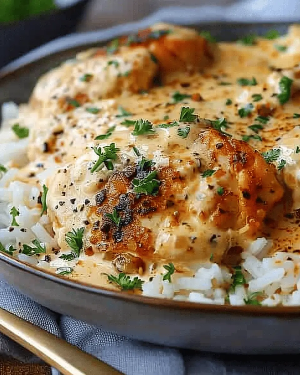 Sizzle Up Creamy Smothered Chicken and Rice for a Cozy Dinner