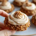 Soft Chewy Pumpkin Oatmeal Cookies Maple Frosting