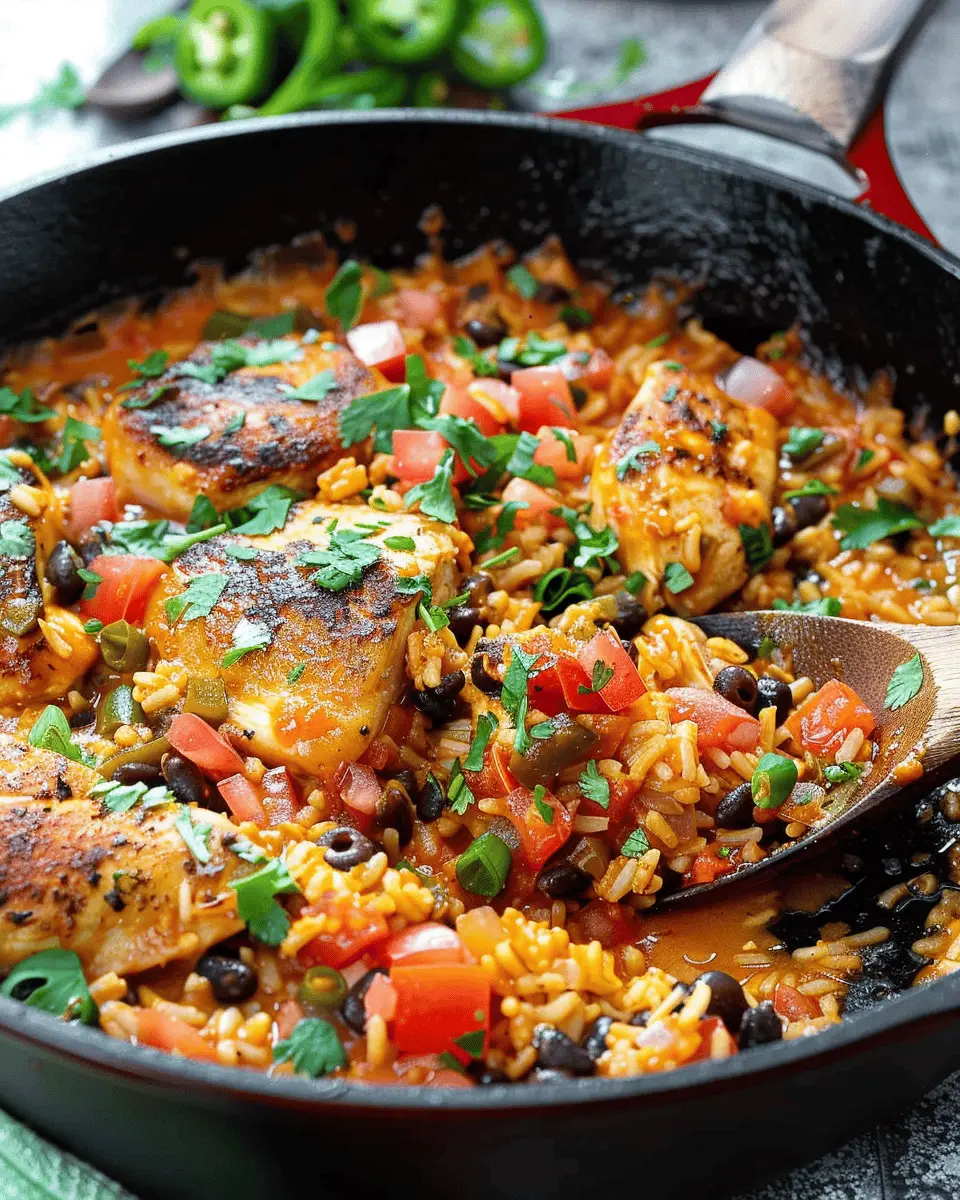 Southwest Chicken And Rice Skillet