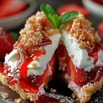 Strawberry Crunch Cheesecake Tacos