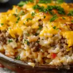 Cheesy Hamburger Rice Casserole