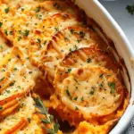 Chipotle Gouda Scalloped Sweet Potatoes
