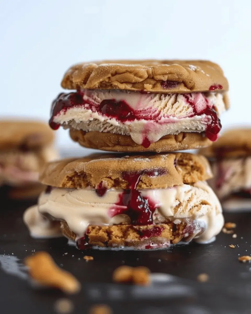 Peanut Butter and Jelly Ice Cream Sandwich: The Best Summer Treat