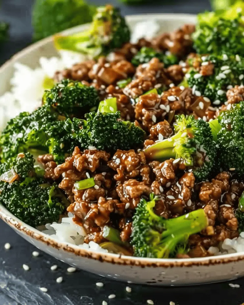 Honey Garlic Ground Beef and Broccoli: Easy Weeknight Delight