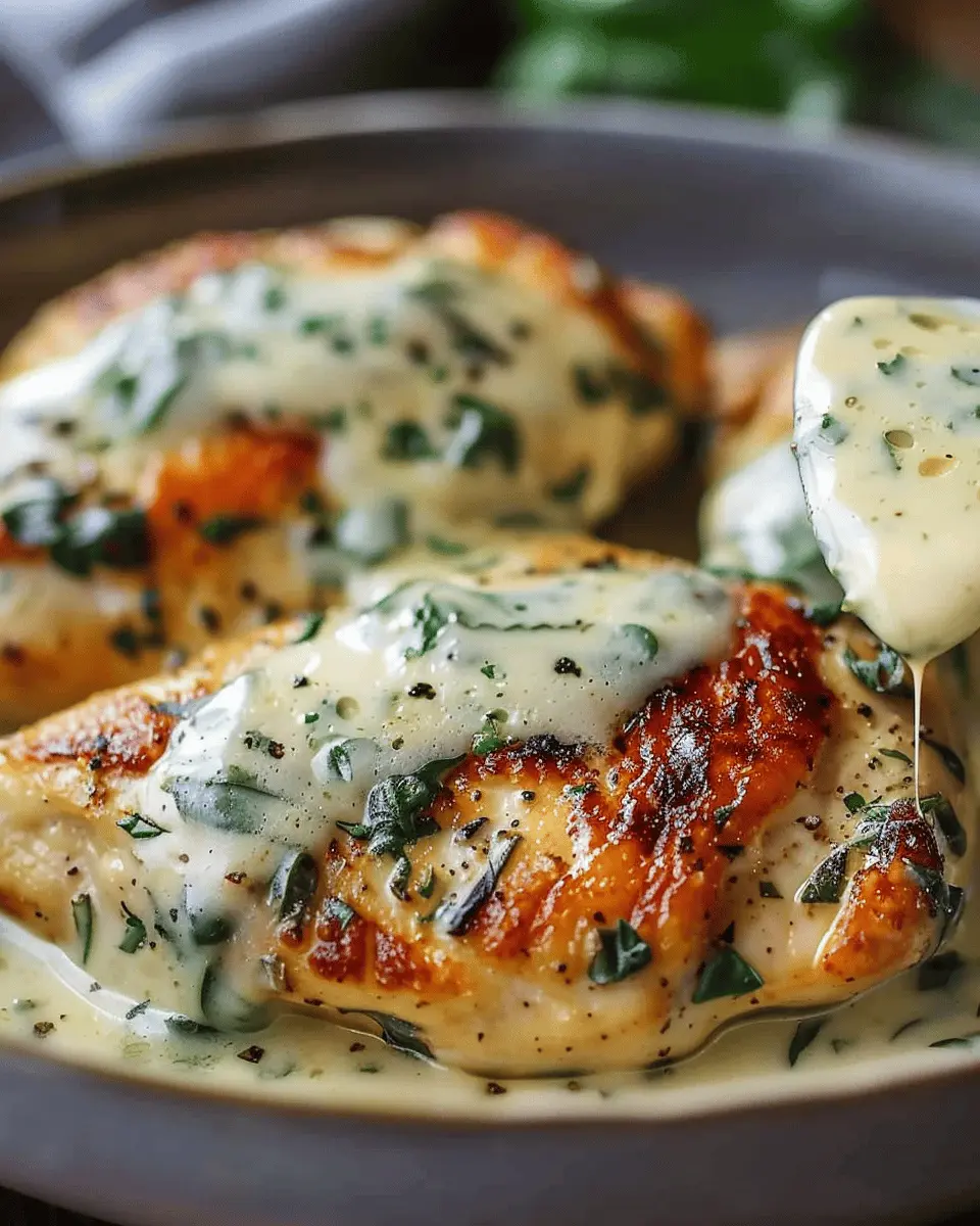Mozzarella Chicken in Basil Cream Sauce: A Juicy Delight for Dinner