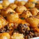 Tater Tot Casserole with Ground Beef