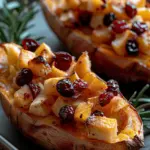 Cranberry Apple Twice-Baked Sweet Potatoes