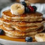 Banana Cottage Cheese Pancakes