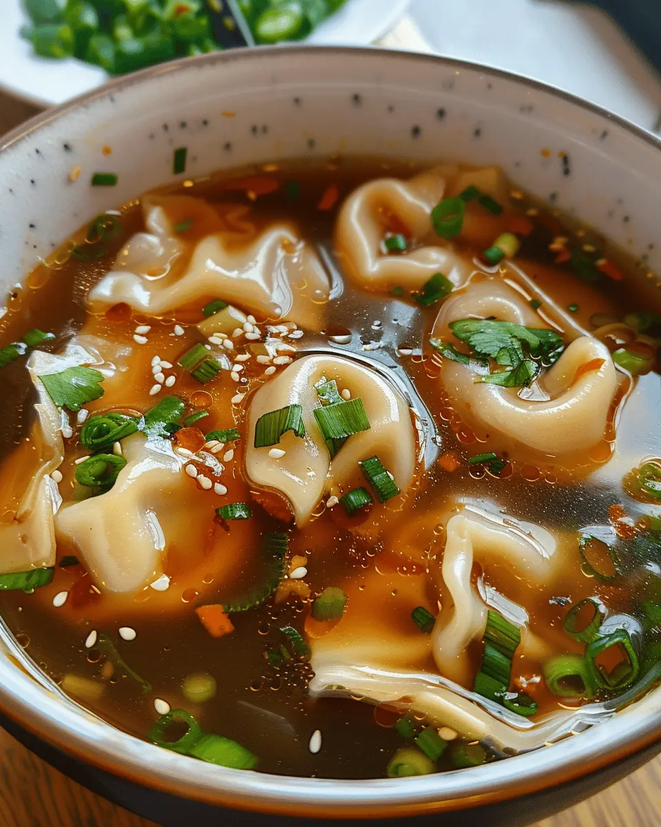 Potsticker Soup: Easy Comfort Food with Turkey Bacon and Chicken Ham