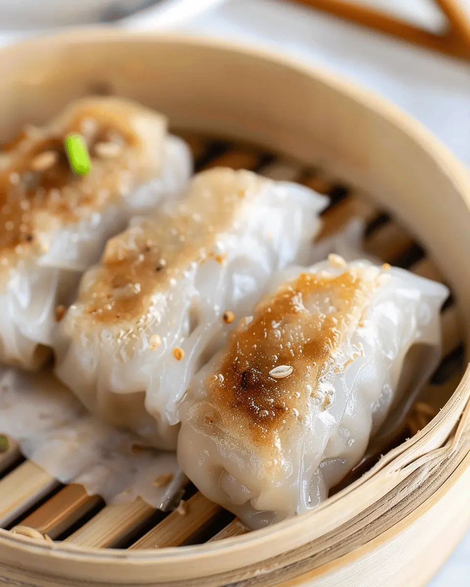 Rice Paper Dumplings: Easy Recipe with Turkey Bacon & Chicken Ham