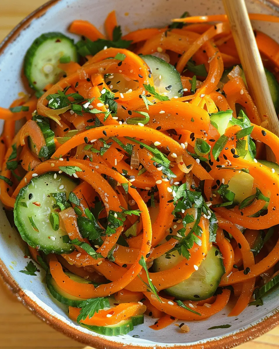 Cucumber Carrot Salad Bliss: Easy, Fresh, and Flavorful Recipe