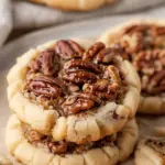 Crumbl Pecan Pie cookies with sugar cookies