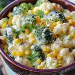 Creamy Broccoli Cauliflower Corn