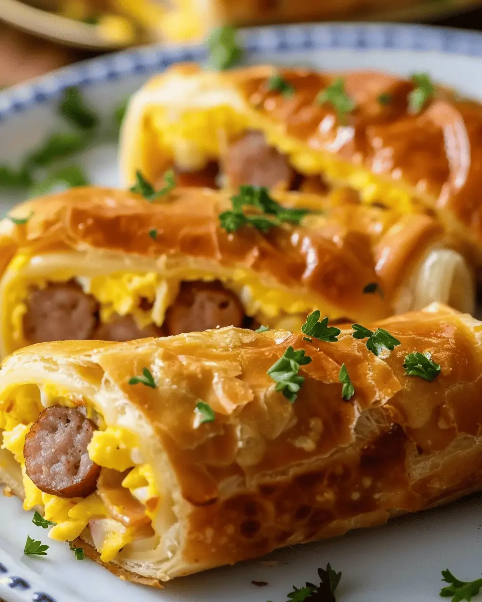 Sausage Egg Breakfast Roll-Ups: Easy Turkey Bacon Delight