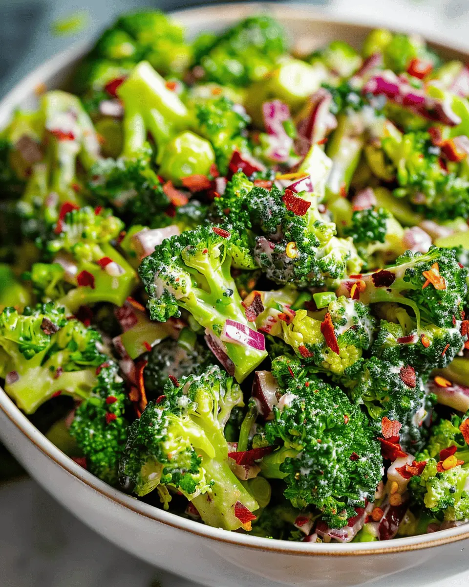 The Best Broccoli Salad with Turkey Bacon and Chicken Ham Delight