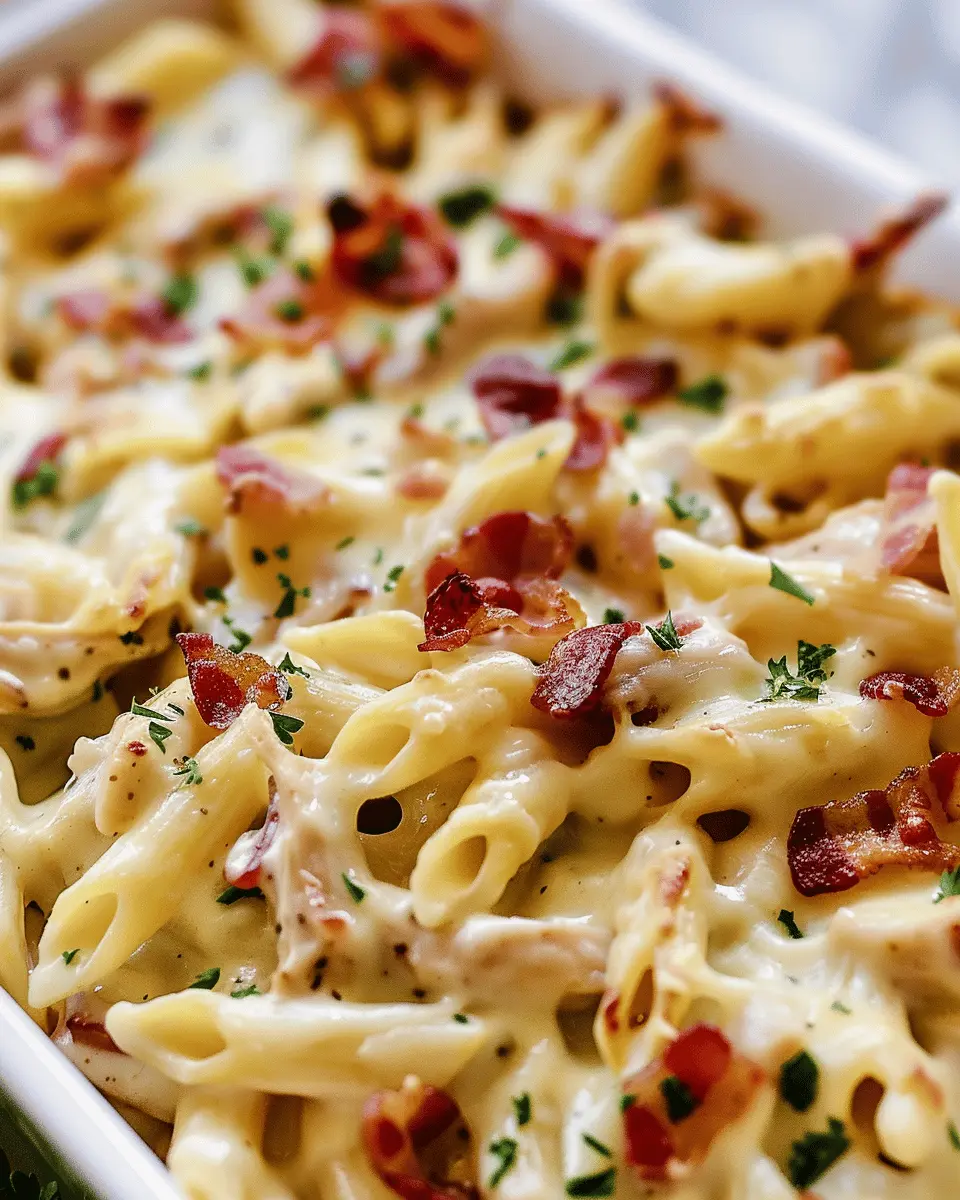 Chicken Bacon Ranch Baked Penne: Easy & Indulgent Comfort Food