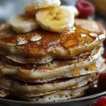 Cottage Cheese Banana Oatmeal Protein Pancakes