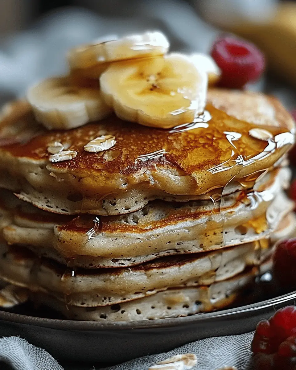 Cottage Cheese Banana Oatmeal Protein Pancakes