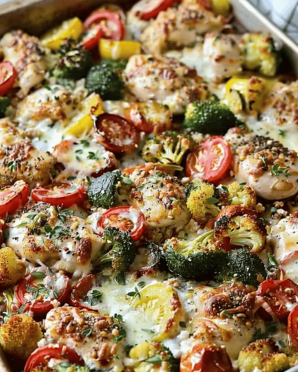 Cheesy Chicken Veggie Sheet Pan Dinner: Easy Family Comfort Meal