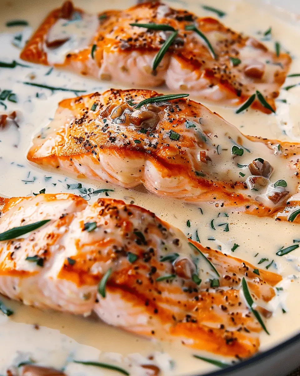 Tuscan Salmon with Parmesan Cream Sauce: A Quick and Indulgent Delight
