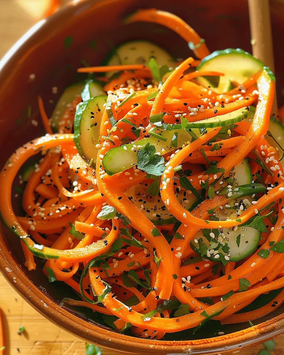 Cucumber Carrot Salad: Easy Refreshing Delight for Home Chefs