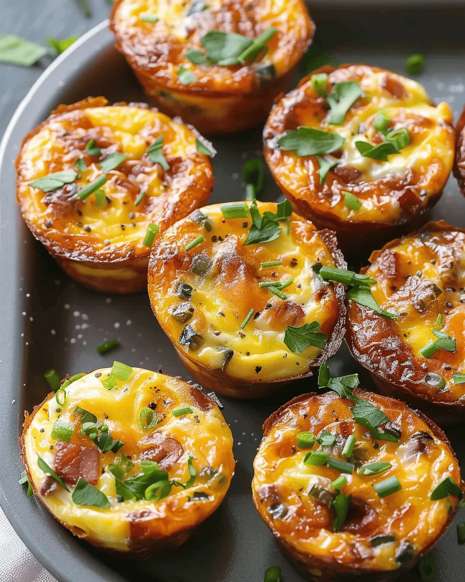 Breakfast Egg Muffins: Easy Turkey Bacon & Veggie Delight