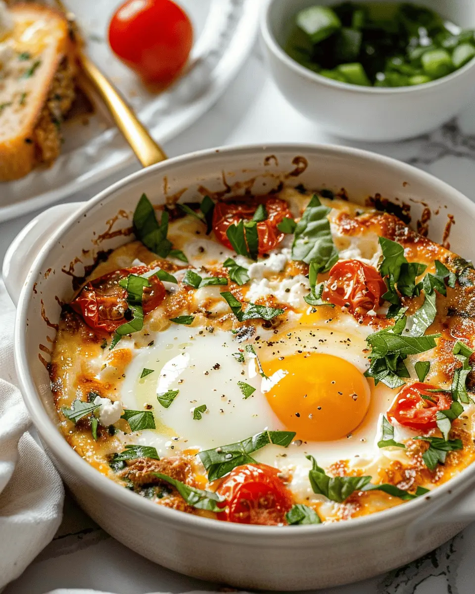 Baked Feta Eggs Recipe: Easy, Cheesy Delight with Turkey Bacon