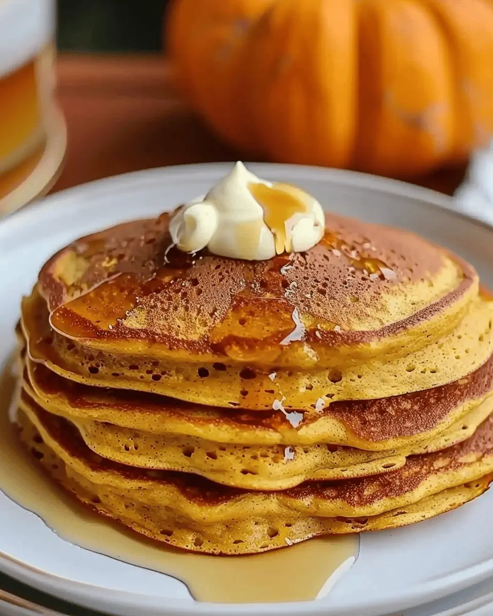 Homemade Gilmore Girls Luke’s Pumpkin Pancakes with Turkey Bacon