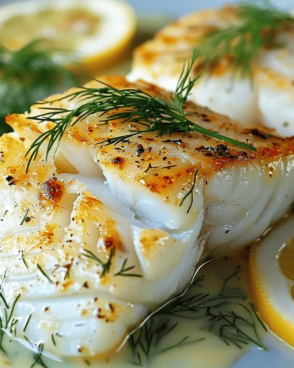 Baked Cod with Lemon-Dill Sauce: A Perfectly Balanced