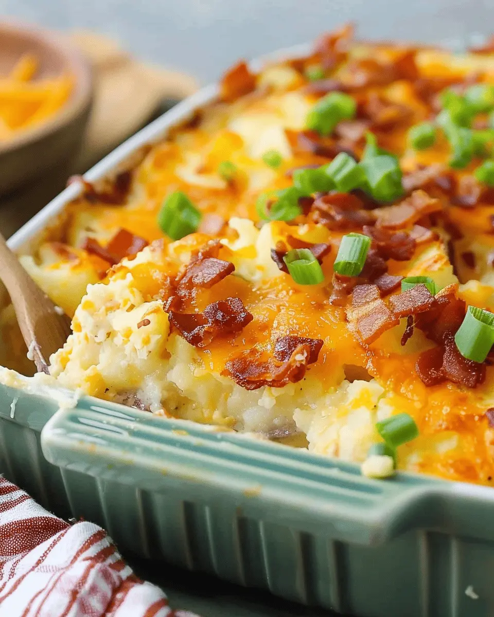 The Pioneer Woman’s Twice Baked Potato Casserole with Turkey Bacon Delight