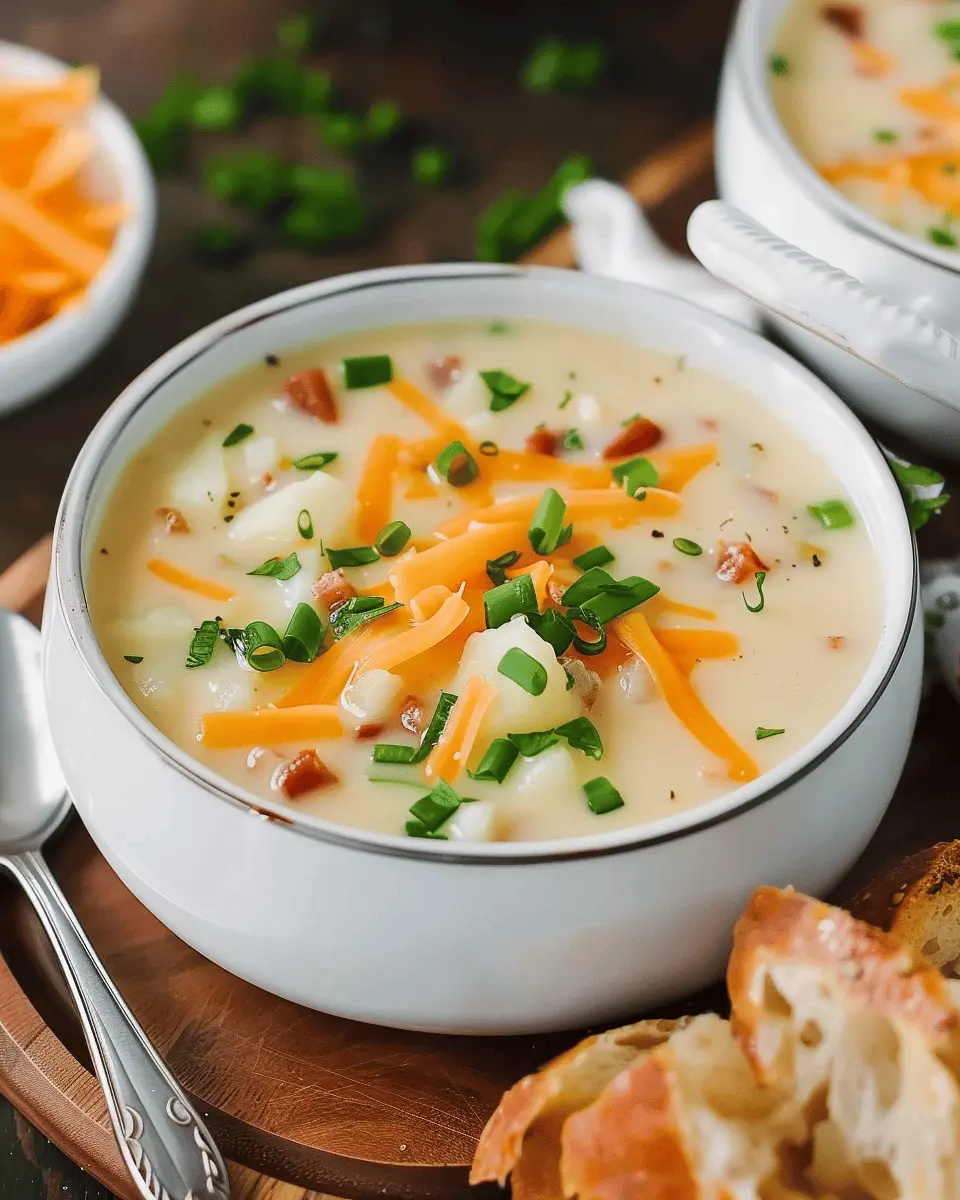 Crockpot Potato Soup Recipe: Easy Comforting Delight with Turkey Bacon